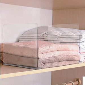 NWT New 6 Pack Sorbus Acrylic Shelf Dividers Organizer Clothes, Linens, Purse